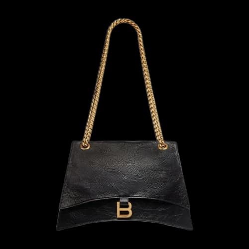 Balenciaga Medium Crush Chain Bag 'Black'