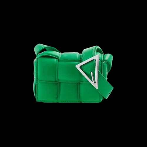 Bottega Veneta Padded Candy Cassette Shoulder Bag 'Parakeet/Silver'