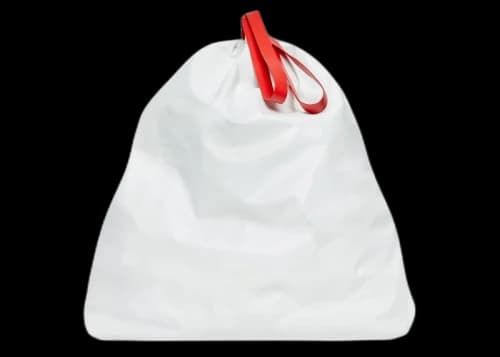 Balenciaga Trash Bag Large Pouch White/Red