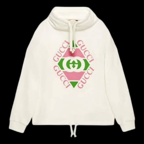 Gucci vintage logo cotton sweatshirt 'White' (Women's)