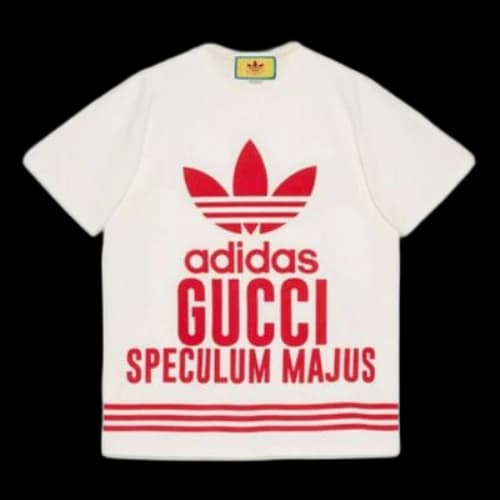 Gucci x adidas Cotton T-shirt 'White Red'