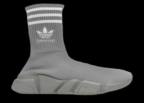Balenciaga x adidas Speed Trainer Grey White