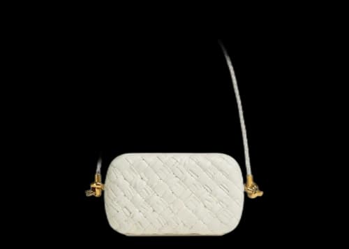 Bottega Veneta Knot Foulard Intrecciato Minaudiere On Strap Bone