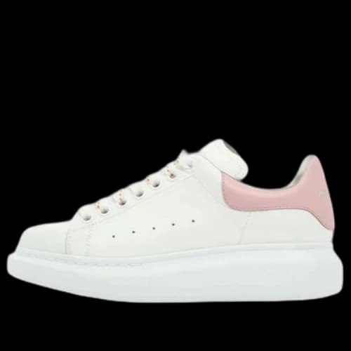 Alexander McQueen Oversized Larry Leather Sneakers 'White Pink' (Women's)
