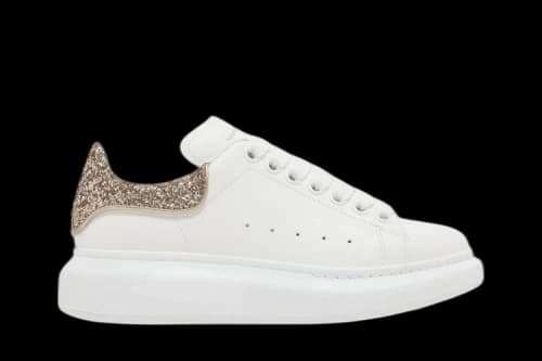 Alexander McQueen Oversized Sneaker 'White Calico Glitter' (Women's)