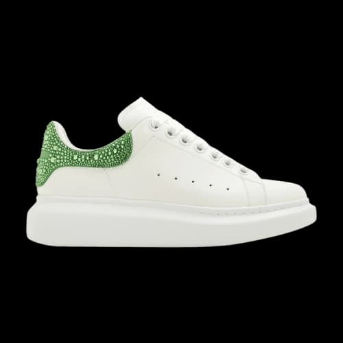 Alexander McQueen Oversized Sneaker 'White Acid Green Crystals' (Women's)