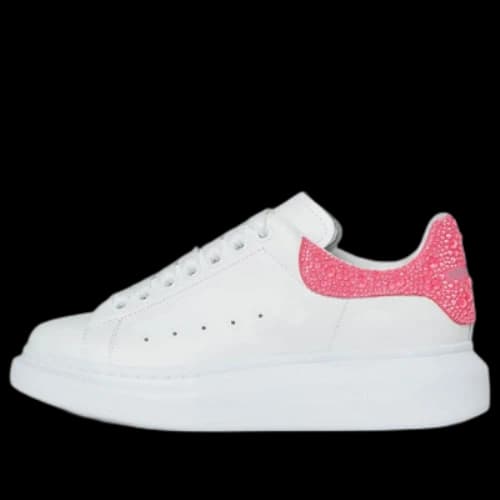 Alexander McQueen Oversized Sneaker 'White Pink Glitter' (Women's)