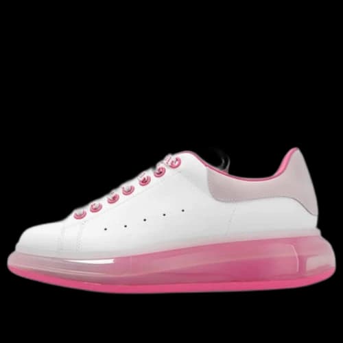 Alexander McQueen Larry Oversized Sneaker 'Clear Sole White Pink' (Women's)