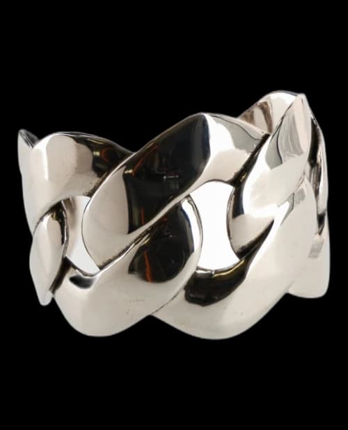 Alexander McQueen Chain Cuff Silver