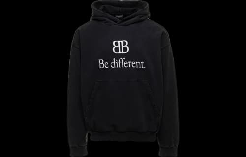 Balenciaga Be Different Hoodie Black