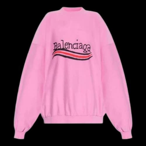 Balenciaga FW23 Logo Sweater 'Pink' (Women's)