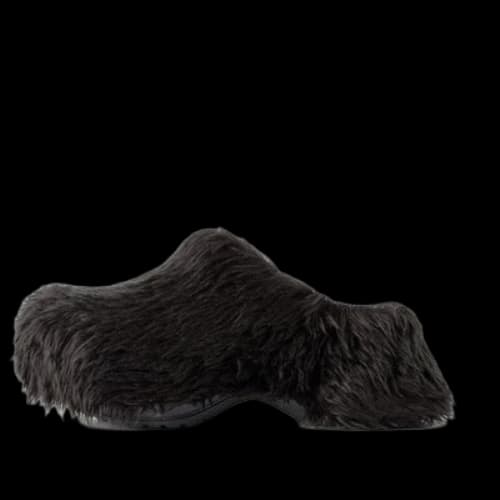 Balenciaga Crocs Mules 'Black Fake Fur on Rubber' (Women's)