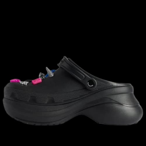 Balenciaga x Crocs Platform Mule 'Black With Jibbitz' (Women's)