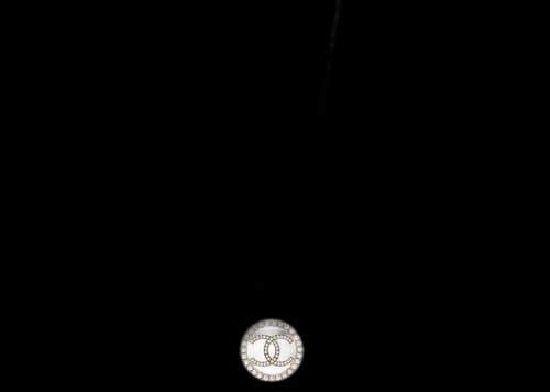 Chanel Pearl CC Round Pendant Necklace Gold