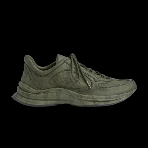 Gucci Run Sneaker 'GG Water Transfer Print - Green'