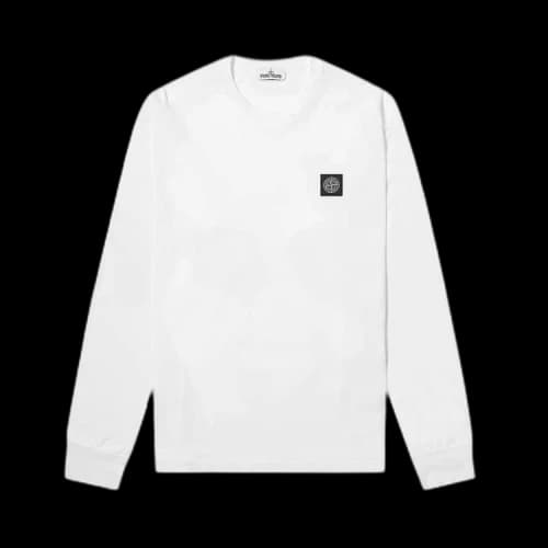 Stone Island Classic Long-Sleeve T-Shirt 'White'