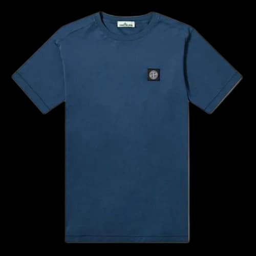STONE ISLAND Garment Dyed Patch Logo Tee Logo Tee