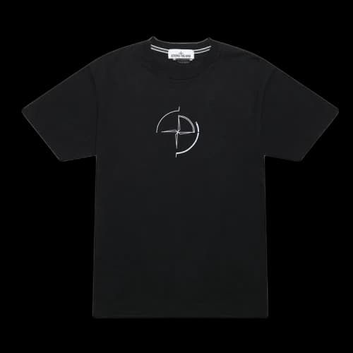 Stone Island T Shirt Logo Short Sleeve 'Black'