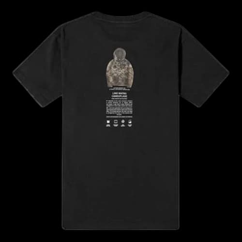 STONE ISLAND Archivio Print Tee Back Pattern Short Sleeve Unisex Black