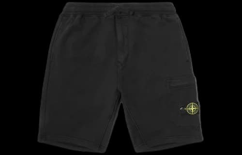 STONE ISLAND 64651 Cotton Fleece Garment Dyed Shorts