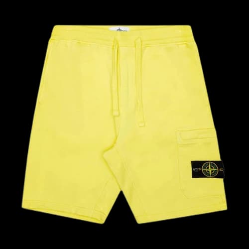 Stone Island Fleece Shorts 'Lemon'