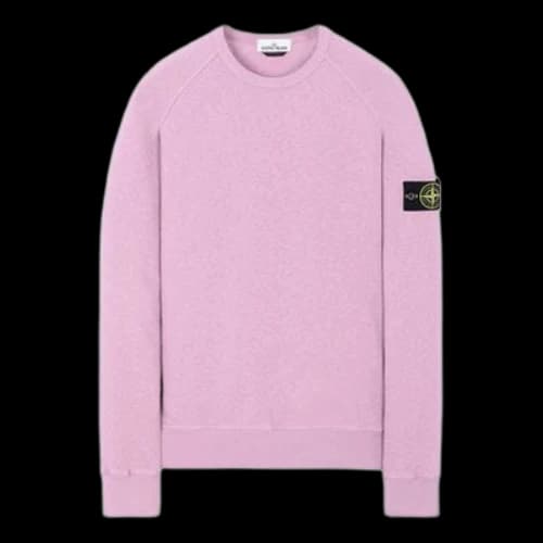 STONE ISLAND Round Neck Pullover Pink