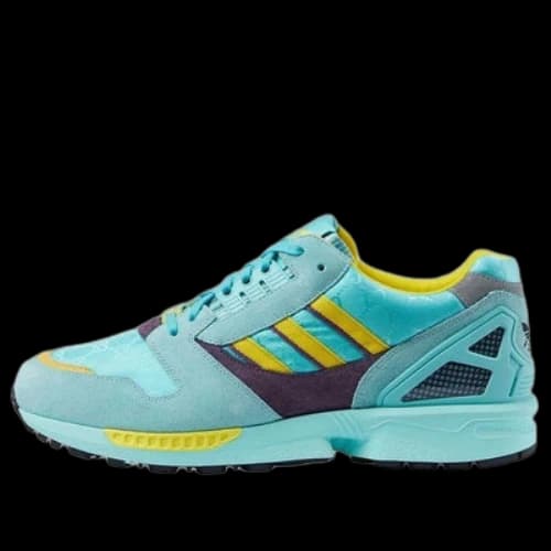 adidas x GUCCI ZX 8000 Sneakers 'Aqua Blue Yellow Brown'