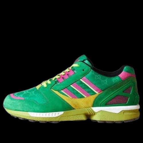 adidas x GUCCI ZX 8000 Sneakers 'Green Yellow Pink'