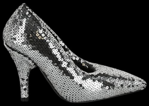 Balenciaga XL Pumps Silver Sequin (Women's)