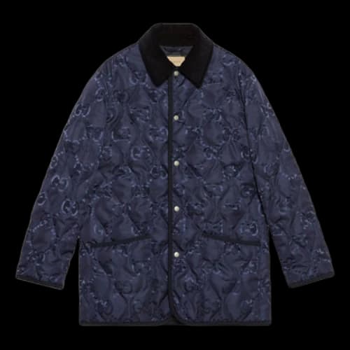 Gucci Quilted GG Jumbo Jacket 'Blue'