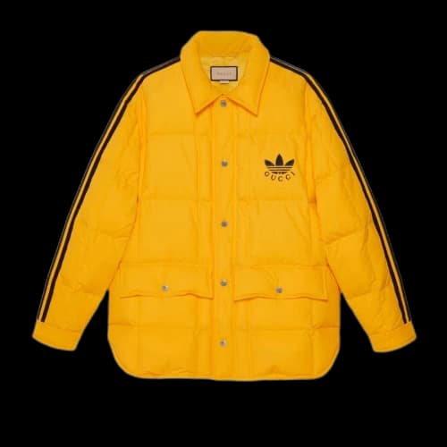 Gucci x adidas Nylon Down Jacket Yellow