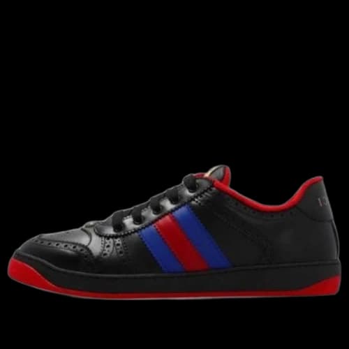 Gucci Screener Low-Top Sneakers 'Black Blue Red'