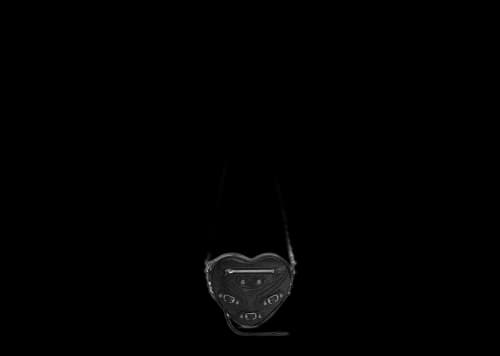 Balenciaga Le Cagole Heart Mini Bag Black