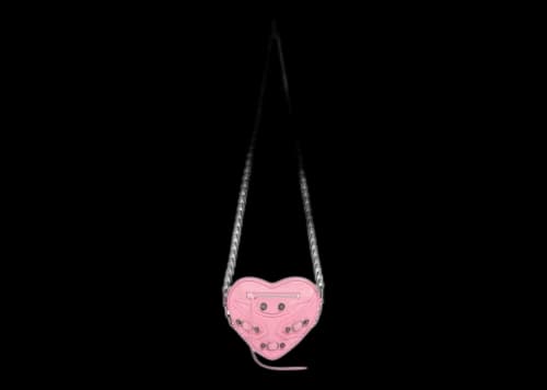 Balenciaga Le Cagole Heart Mini Bag Pink