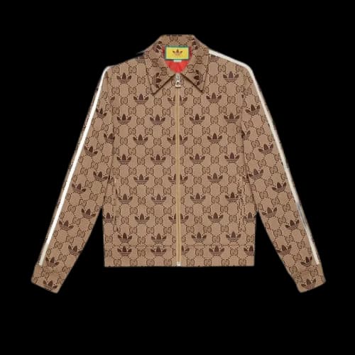 Gucci x adidas GG Trefoil Zip Jacket Beige/Ebony