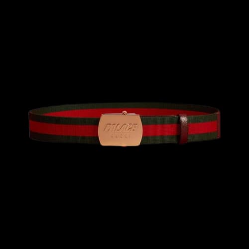 Gucci x Palace Web Skater Belt 'Green/Red'