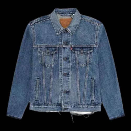 To Be Defined Levis Loose Ripped Denim Jacket Lapel Men's Denim