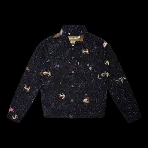 LEVI'S Levis Unisex Star War Denim Jacket Black