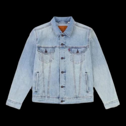 To Be Defined Levis Series lapel Retro Denim Jacket Light Blue