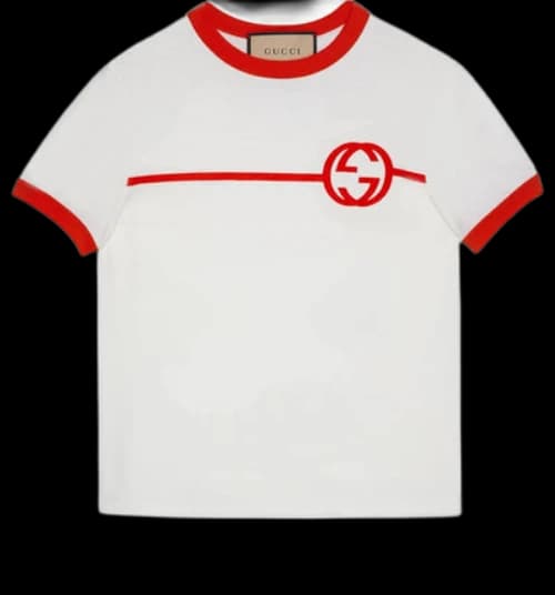 Gucci Cotton Jersey Printed T-Shirt 'Off White' (Women's)