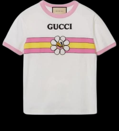 Gucci Cotton Jersey Printed T-Shirt 'Off White' (Women's)
