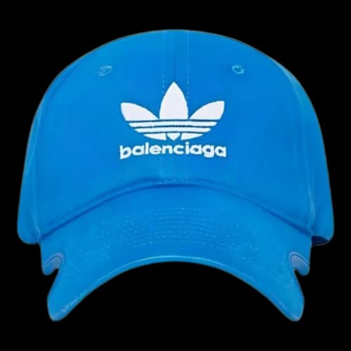 Balenciaga x adidas Trefoil Balenciaga Logo Cap 'Blue White'