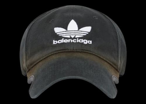 Balenciaga x adidas Trefoil Balenciaga Logo Cap Black/White