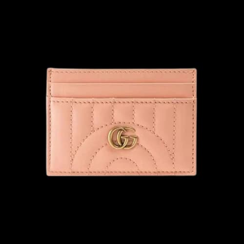 Gucci GG Matelassé Leather Clutch Card Holder 'Pink'