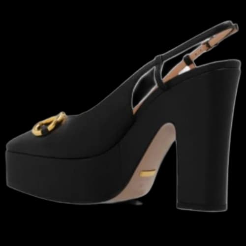 Gucci High heel pump with Horsebit 'Black Leather' (Women's)