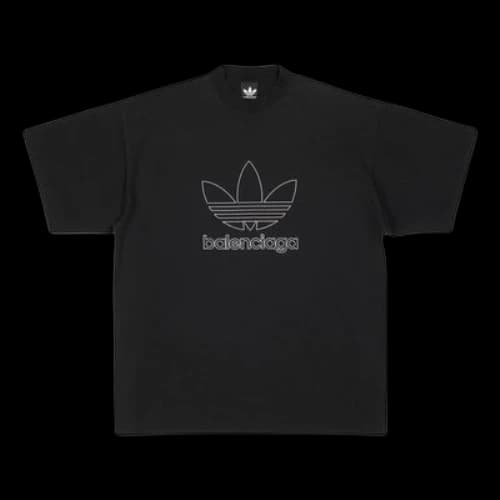 Balenciaga x adidas Trefoil T-shirt 'Black White'