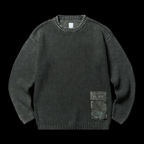 Liberaiders Garment Dyed Wash Crewneck 'Olive'