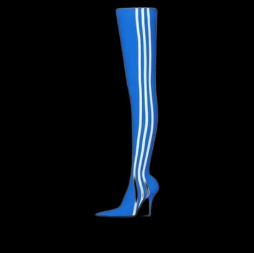 Balenciaga x adidas originals Knife Over The Knee Booties 'Blue' (Women's)