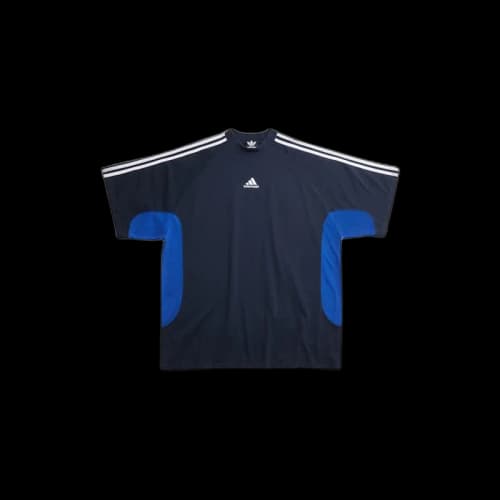 Balenciaga x adidas Unisex T-Shirt Oversized Navy Blue