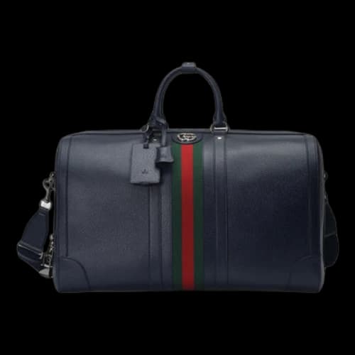 Gucci Savoy Large Duffle Bag 'Dark Blue'